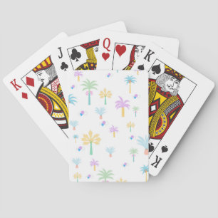 Retro Grafische Palmen Pokerkaarten