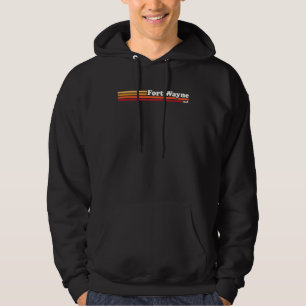 Retro grafische stijl uit de jaren 80 Fort Wayne I Hoodie