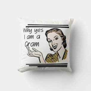Retro Gram geschenken Kussen