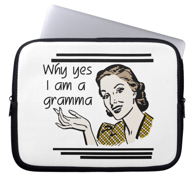 Retro Gramma Cadeaus Laptop Sleeve (Voorkant)