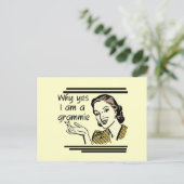 Retro Grammie T-shirts en cadeaus Briefkaart (Staand voorkant)