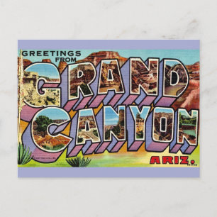 Retro Grand Canyon-ansichtkaart Briefkaart