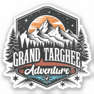 Retro Grand Targhee Ski Sticker