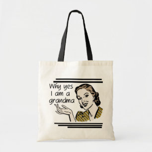 Retro Grandma T-shirts en cadeaus Tote Bag