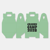 Retro Granny Camp tekst Bedankdoosjes (Ongevouwen)