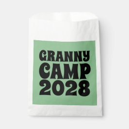 Retro Granny Camp tekst Bedankzakje