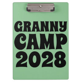 Retro Granny Camp tekst Klembord