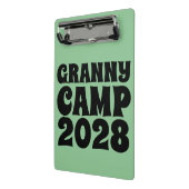 Retro Granny Camp tekst Mini Klembord (Angled2)