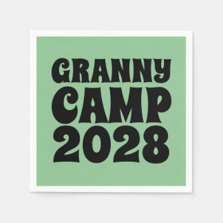 Retro Granny Camp tekst Servet