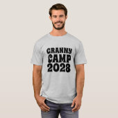 Retro Granny Camp tekst T-shirt (Voorkant volledig)