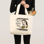 Retro Granny T-shirts en cadeaus Grote Tote Bag (Voorkant (product))