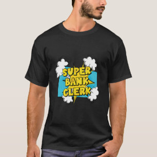 Retro Graphic Bank Clerk Bookkeeper Bank Employee T-shirt
