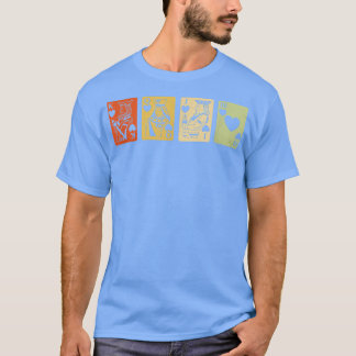 Retro Graphic Board Games Card Games Dice Game Nig T-shirt