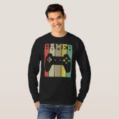 Retro Graphic Console Player Controller Video Game T-shirt (Voorkant volledig)