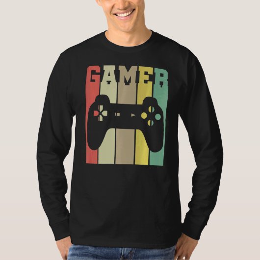 Retro Graphic Console Player Controller Video Game T-shirt (Voorkant)