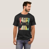 Retro Graphic Console Player Controller Video Game T-shirt (Voorkant volledig)