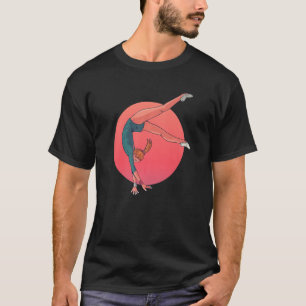 Retro Graphic Gymnast Gymnastics Acrobat Acrobatic T-shirt