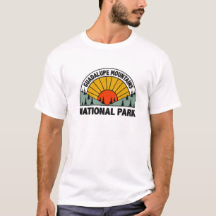 Retro Graphic Travel Lover Guadalupe Mountains Nat T-shirt