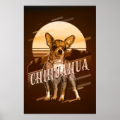 Retro Graphics Chihuahua Gold ID754 Poster (Voorkant)