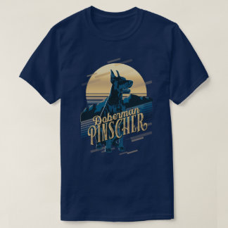 Retro Graphics Doberman Blue ID754 T-shirt