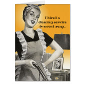 Retro grappig gescheiden scheidingskaart (Voorkant)