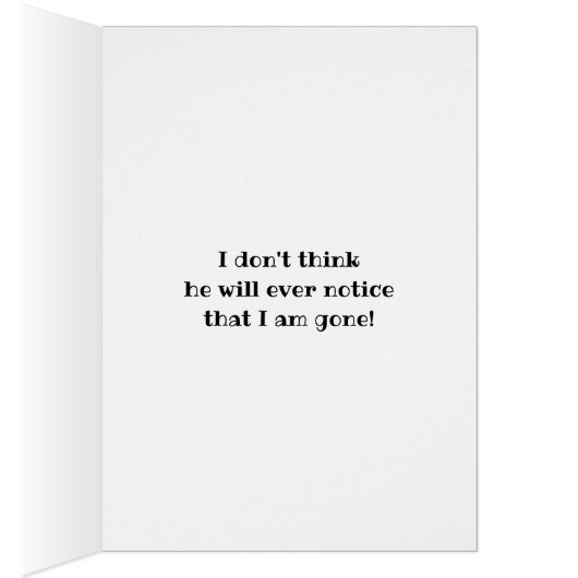 Retro grappig gescheiden scheidingskaart (Binnen (Rechts))