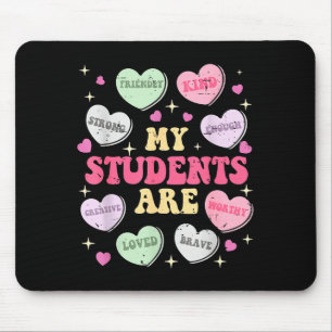 Retro Grappig Mijn Studenten Zijn Valentijn Docent Muismat