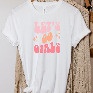 Retro Grappig Ongehuwde Vrouw Laat Ons Gaan Meisje T-shirt