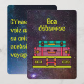 Retro grappig Quebecois Feestdagenkaart (Voorkant / Achterkant)