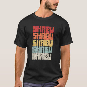 Retro Grappige Chinees Hot Pot Stoomboot Hotp T-shirt