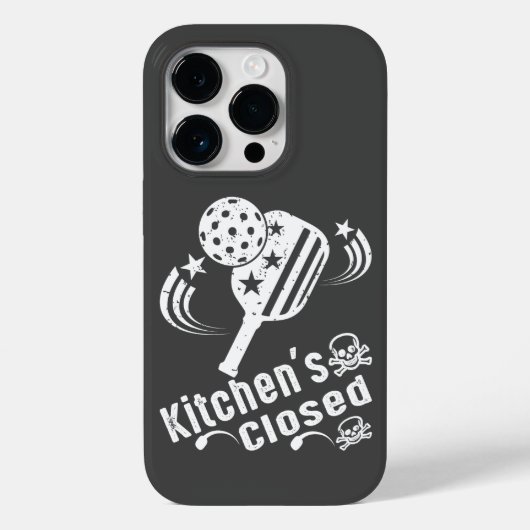 Retro  Grappige Pickleball Keuken is gesloten Case-Mate iPhone Case (Achterkant)