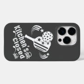 Retro  Grappige Pickleball Keuken is gesloten Case-Mate iPhone Case (Achterkant (horizontaal))