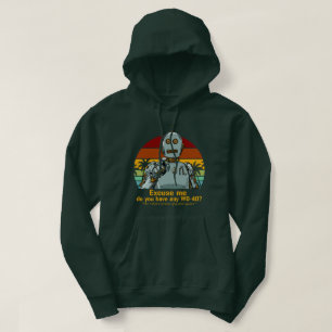 Retro grappige robot heeft olie nodig hoodie