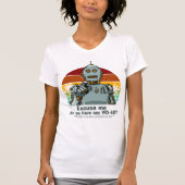 Retro grappige robot heeft olie nodig t-shirt (Voorkant)