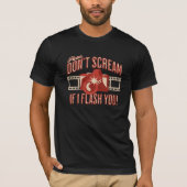 Retro Grappige zin Fotografie Camera Flash T-shirt (Voorkant)