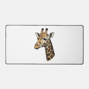 Retro Gravure Giraffe Portret Shirt Ontwerp (7 Bureaumat