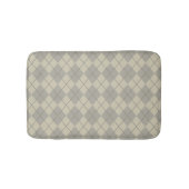 Retro Gray Argyle Bathroom Rug Bath Mat (Voorkant)