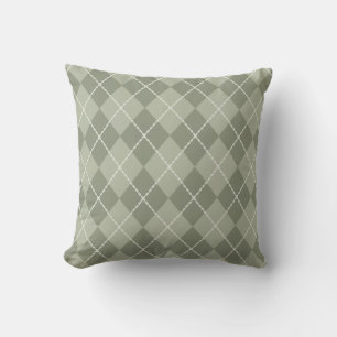 Retro Green Argyle Sierkussen Decor