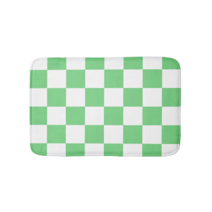 Retro Green Chessboard Checkerboard Tegel Y2K Badmat
