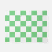 Retro Green Chessboard Checkerboard Tegel Y2K Deurmat (Voorkant)
