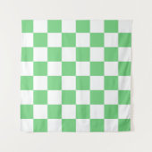 Retro Green Chessboard Checkerboard Tegel Y2K Wandkleed (Voorkant)