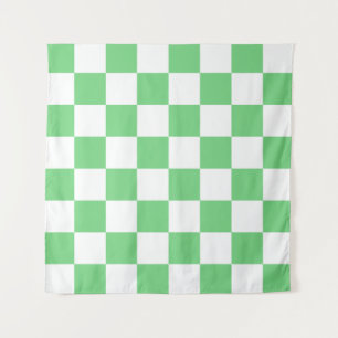 Retro Green Chessboard Checkerboard Tegel Y2K Wandkleed