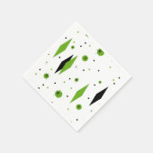 Retro Green Diamonds & Starbursts Papieren servett Servetten (Hoek)