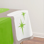 Retro Green en White Starbursts Tablecloth Tafelkleed (Voorbeeld)