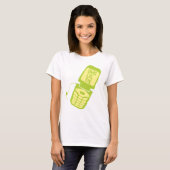Retro Green Flip Phone T-Shirt (Voorkant volledig)