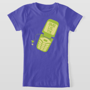 Retro Green Flip Phone T-Shirt
