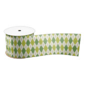 Retro Green Geometric Argyle Patroon Lint (Spoel)