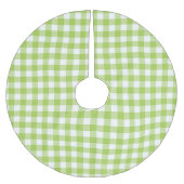 Retro Green Gingham Pset Checkered Kerstboom Rok (Voorkant)