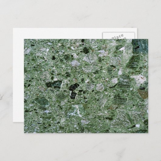 Retro Green Marble Stone Textern Pattern Briefkaart (Voorkant / Achterkant)