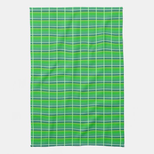 Retro Green Pattern Kitchen Towel Theedoek (Verticaal)